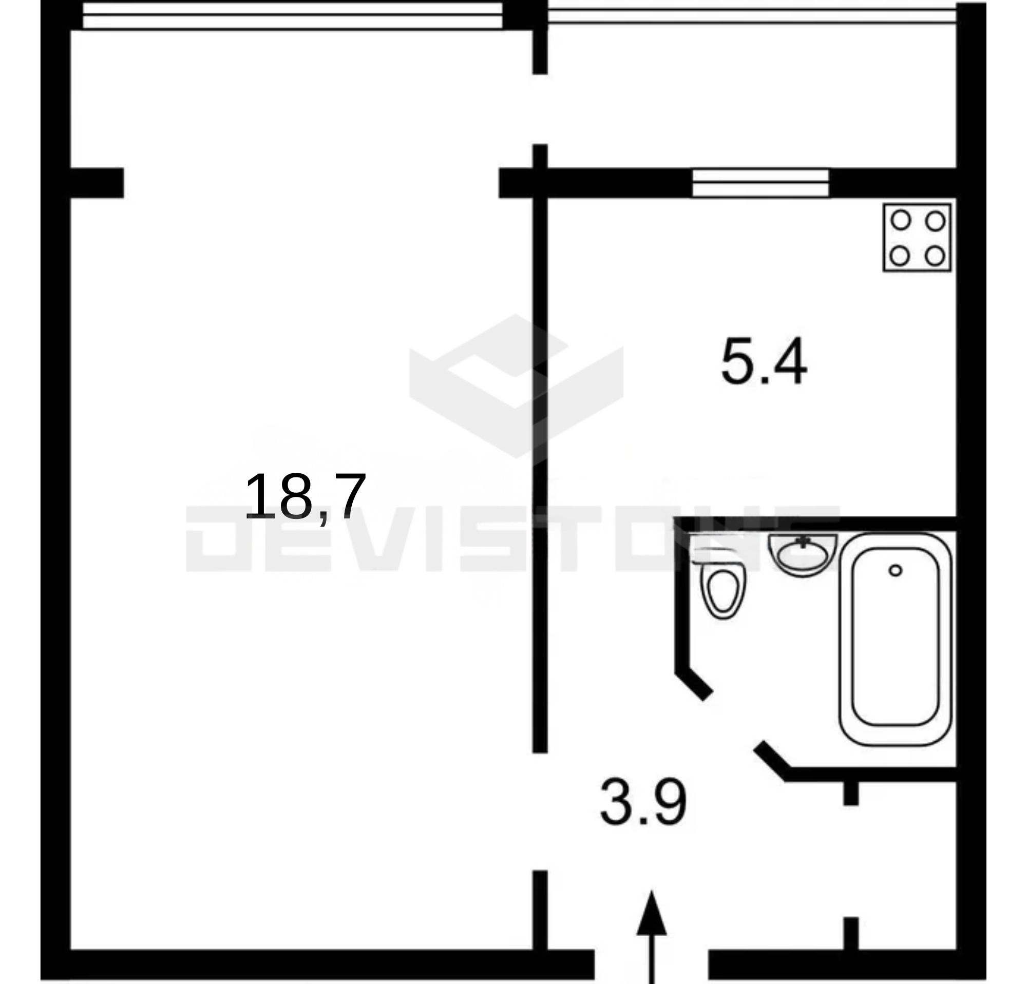 Продам квартиру в Києві за 84 000 грн