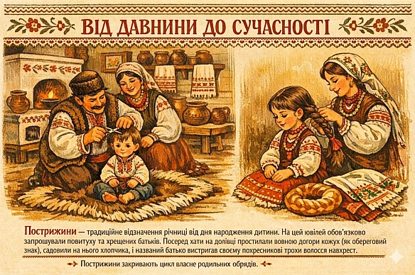 ВІД ДАВНИНИ ДО СУЧАСНОСТІПострижини традиційне відзначення річниці від дня народження дитини. На цей ювілей обов'язково запрош... - Наталя Шпирковська на we.ua