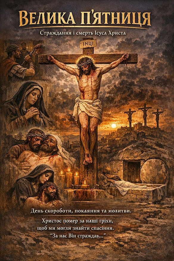 ВЕЛИКА П'ЯТНИЦЯ Найскорботніший день для всіх православних християн. З великою тугою згадуємо останні години земного життя наш... - Наталя Шпирковська на we.ua