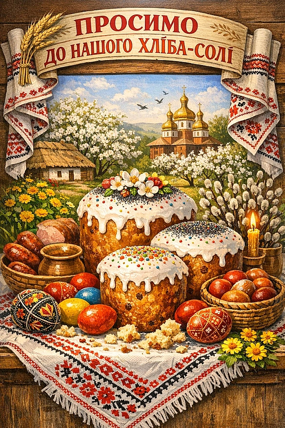 ПРОСИМО ДО НАШОГО ХЛІБА-СОЛІПаска - весняний обрядовий хліб, який готували на Великдень. Дуже здобне, вчинене тісто на яйцях, ... - Наталя Шпирковська на we.ua
