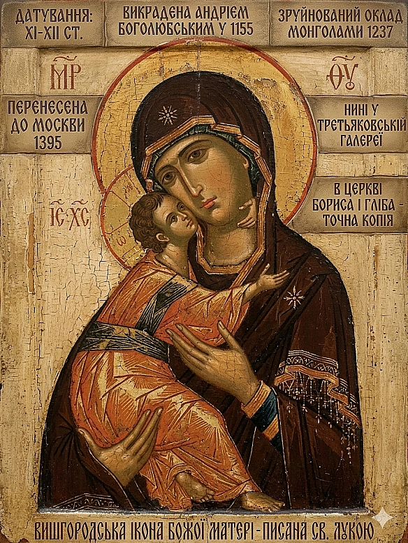 ВИШГОРОДСЬКА ІКОНА БОЖОЇ МАТЕРІОдна з найшанованіших православних святинь. За переказами, її написав євангеліст Лука у І столі... - на we.ua