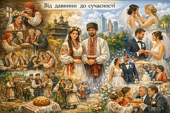 ВІД ДАВНИНИ ДО СУЧАСНОСТІСтворенню сім'ї українці завжди надавали великого значення. Відповідно до цього формувалася весільна ... - on we.ua