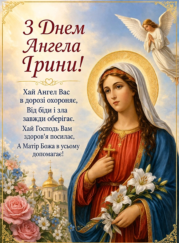 СВЯТА ВЕЛИКОМУЧЕНИЦЯ ІРИНА Вона жила в I столітті, до хрещення мала ім'я Пенелопа. Вона була дочкою Лікінія, правителя міста М... - Наталя Шпирковська на we.ua
