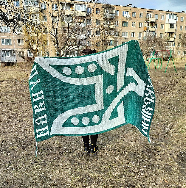 Плед Двозуб Святослава символ ССО - pleds_and_pufts on we.ua